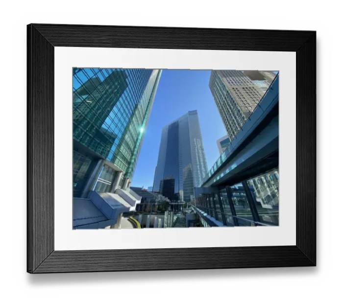 Framed Print : Shiodome Skyscrapers, Tokyo, Japan Framed Print : Shiodome Skyscrapers, Tokyo, Japan