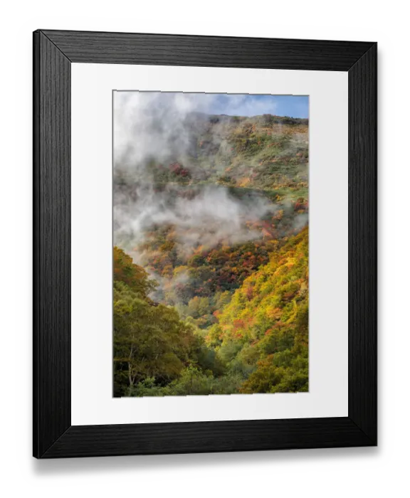 Framed Print : Bandai-Asahi National Park Misty Morning Framed Print : Bandai-Asahi National Park Misty Morning
