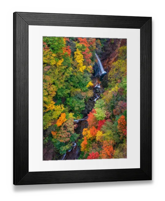 Framed Print : Fudosawa Bridge Vista Framed Print : Fudosawa Bridge Vista