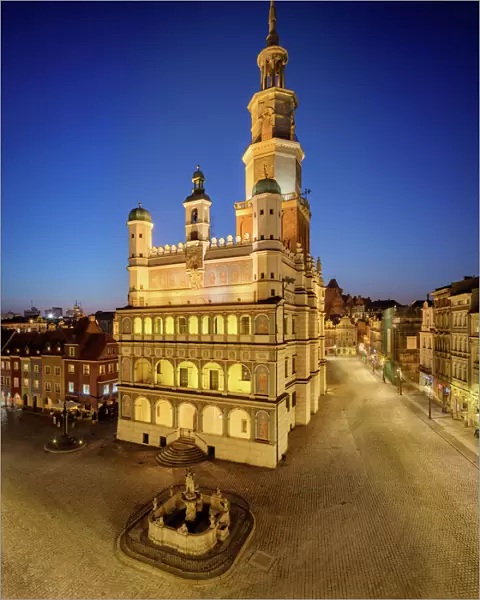 Poznan Town Hall Twilight