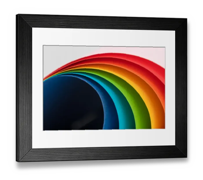 Framed Print : Rainbow curves Framed Print : Rainbow curves