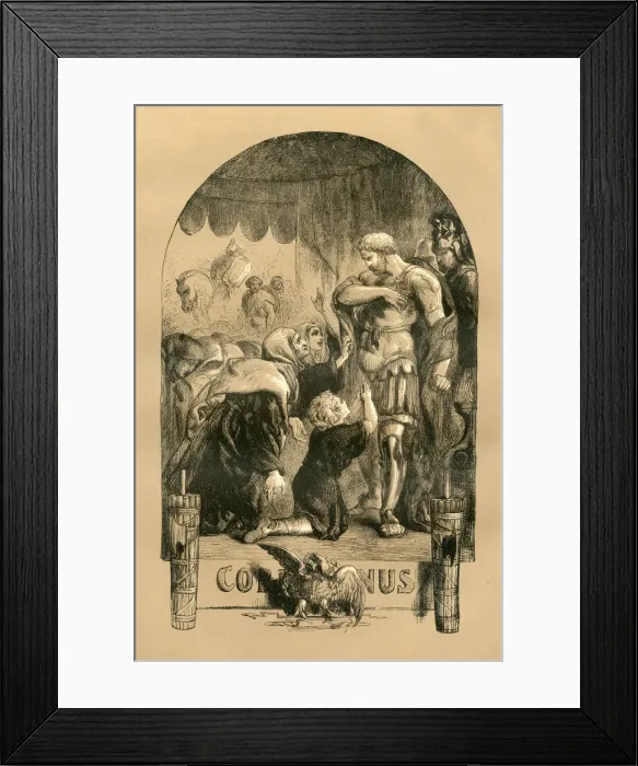 Framed Print : Shakespeare Coriolanus Engraving Framed Print : Shakespeare Coriolanus Engraving