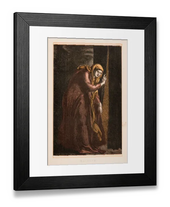 Framed Print : Macbeth by Shakespeare engraving 1870 Framed Print : Macbeth by Shakespeare engraving 1870