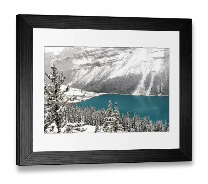 Framed Print : Banff National Park at sunset in winter Framed Print : Banff National Park at sunset in winter