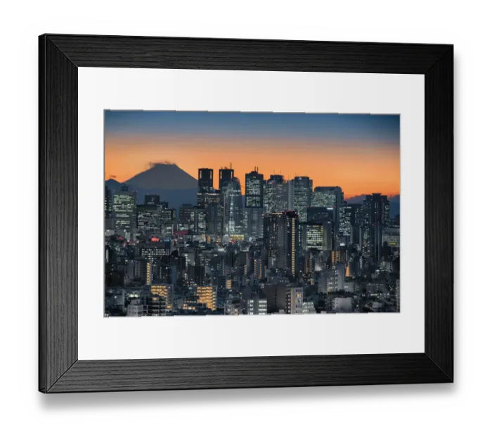 Framed Print : Shinjuku Skyline with Mt Fuji Framed Print : Shinjuku Skyline with Mt Fuji