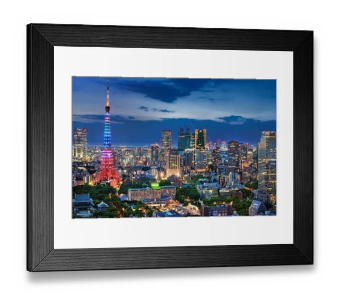 Framed Print : Twilight Tokyo Skyline Framed Print : Twilight Tokyo Skyline