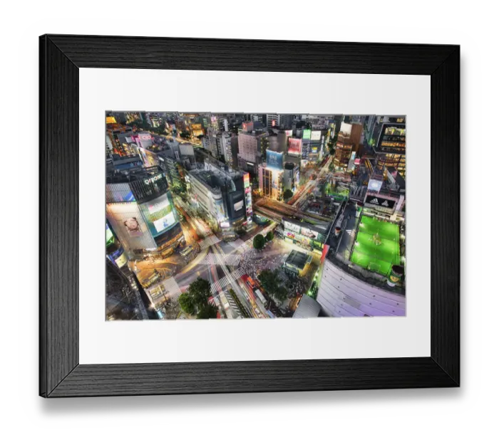 Framed Print : Shibuya Scramble Crossing, Tokyo Framed Print : Shibuya Scramble Crossing, Tokyo