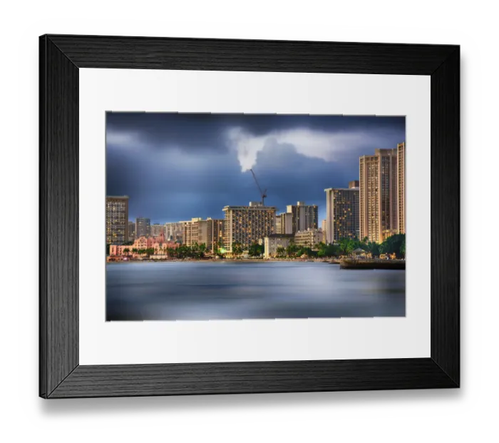 Framed Print : Waikiki Winter Framed Print : Waikiki Winter