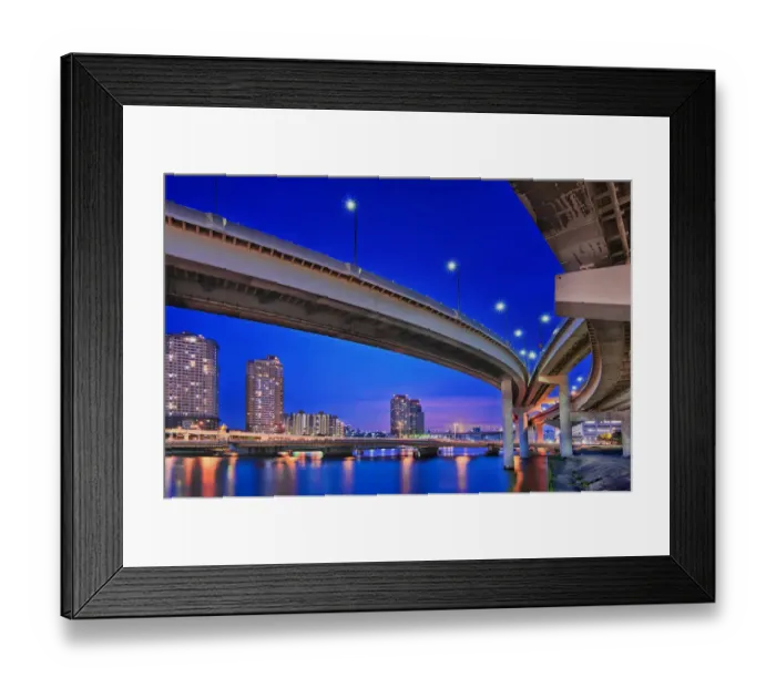 Framed Print : Twilight Junction, Tokyo Framed Print : Twilight Junction, Tokyo