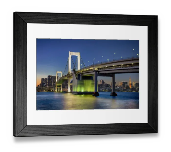 Framed Print : Rainbow Bridge and Tokyo Tower Framed Print : Rainbow Bridge and Tokyo Tower