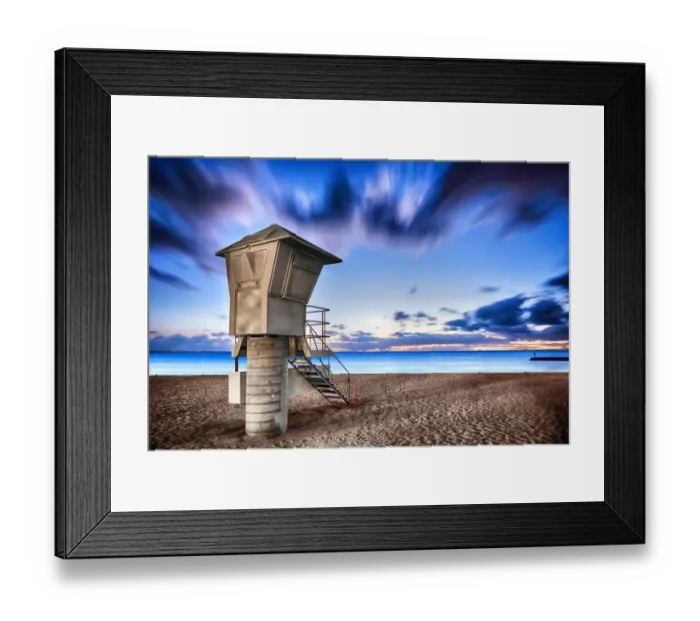 Framed Print : Lifeguard Tower, Waikiki Beach Framed Print : Lifeguard Tower, Waikiki Beach