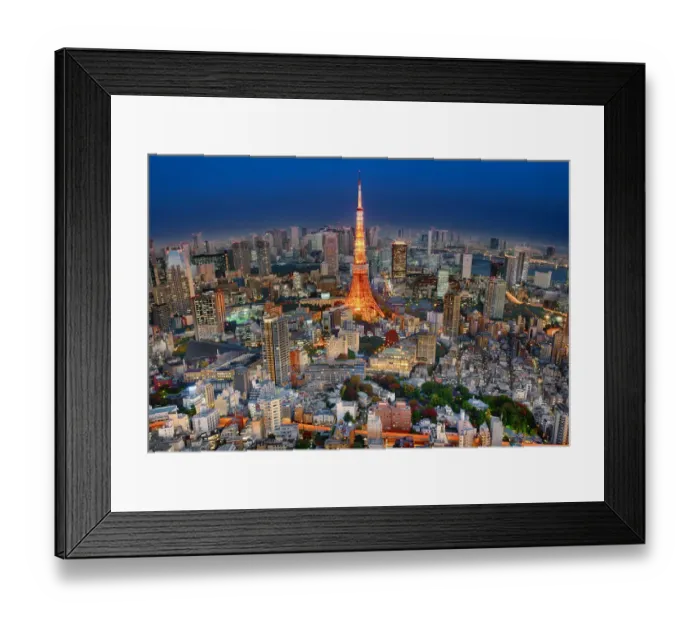 Framed Print : Tokyo Tower Centrepiece Framed Print : Tokyo Tower Centrepiece