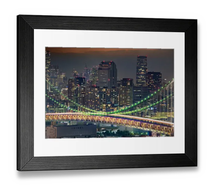 Framed Print : Rainbow Bridge Glow Framed Print : Rainbow Bridge Glow