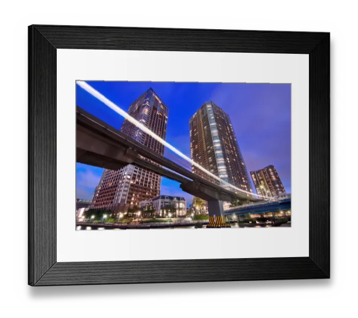 Framed Print : Tokyo Monorail And Skyscrapers Framed Print : Tokyo Monorail And Skyscrapers