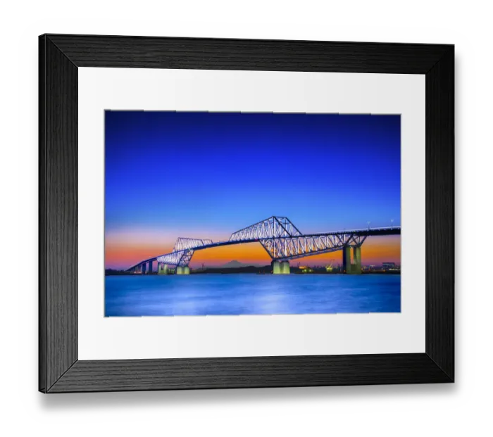 Framed Print : Tokyo Gate Bridge and Mt Fuji Framed Print : Tokyo Gate Bridge and Mt Fuji