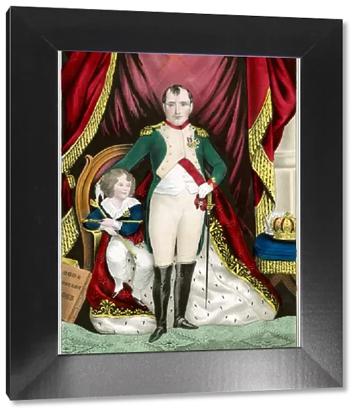 Napoleon Bonaparte and His Son