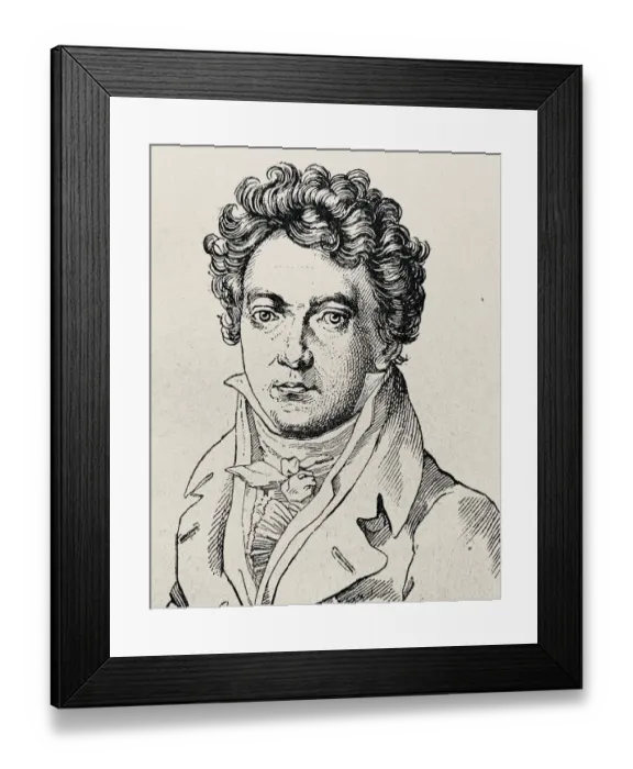 Framed Print : Ludwig van Beethoven, youth portrait Framed Print : Ludwig van Beethoven, youth portrait
