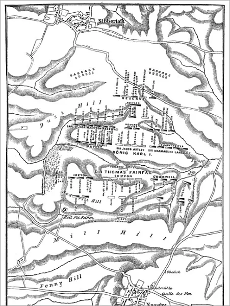 Plan of the Battle of Naseby