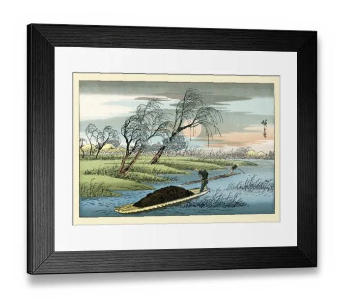 Framed Print : Japanese Landscape by Hiroshige