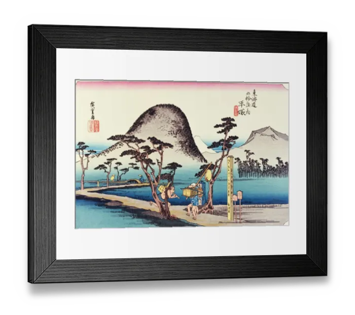 Framed Print : Scenery of Hiratsuka in Edo Period, Painting, Woodcut, Japanese Wood Block Print Framed Print : Scenery of Hiratsuka in Edo Period, Painting, Woodcut, Japanese Wood Block Print