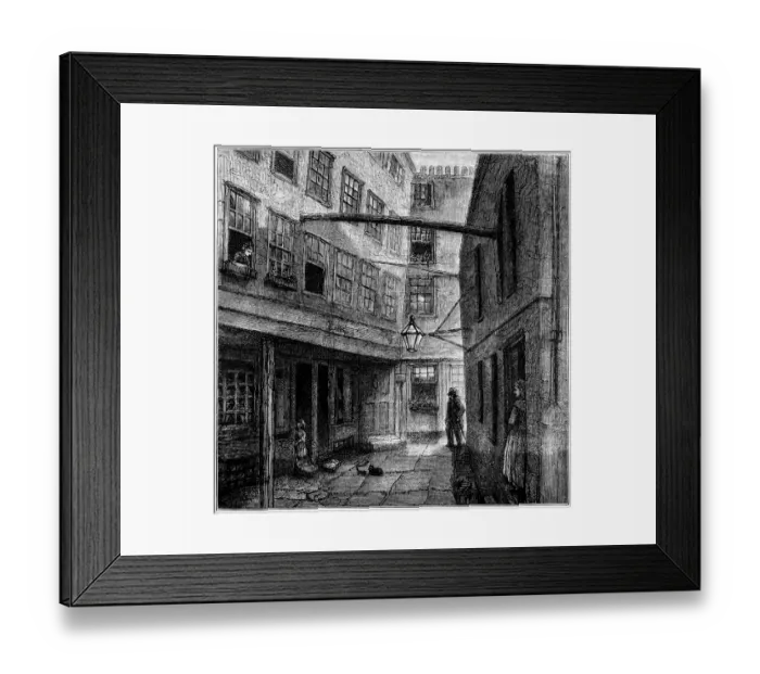 Framed Print : Golden Buildings, London, from Dickens David Copperfield (illustration) Framed Print : Golden Buildings, London, from Dickens David Copperfield (illustration)