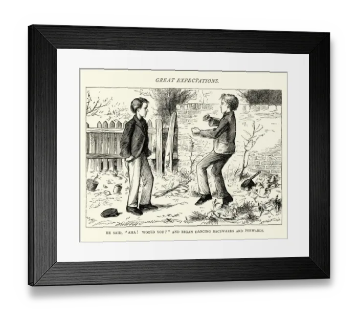 Framed Print : Dickens, Great Expectations, He said, Aha! would you?
