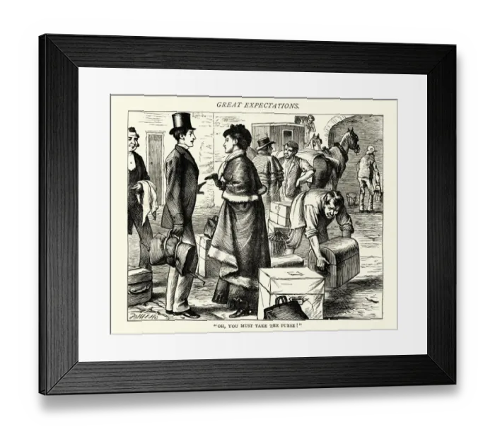 Framed Print : Dickens, Great Expectations, Oh, you must take the purse Framed Print : Dickens, Great Expectations, Oh, you must take the purse