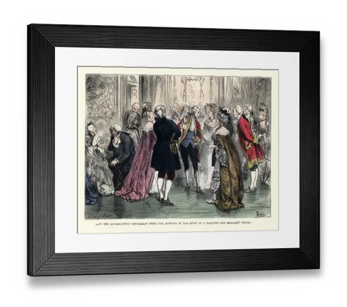 Framed Print : Charles Dickens, Barnaby Rudge, accomplished gentleman spent the evening