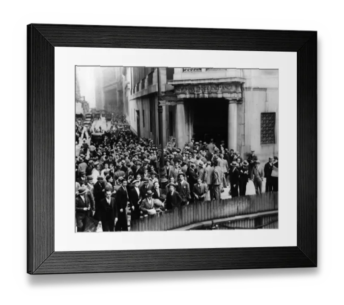 Framed Print : Wall Street Crash Framed Print : Wall Street Crash
