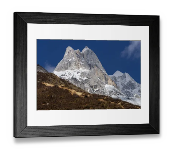 Framed Print : Mount Siguniang peak, Xiaojin County, Sichuan China Framed Print : Mount Siguniang peak, Xiaojin County, Sichuan China