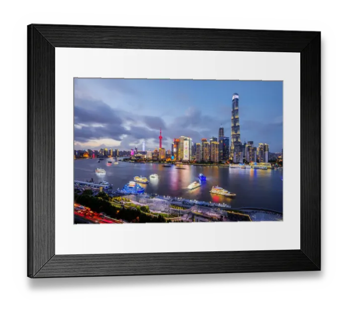 Framed Print : Shanghai Skyline - Lujiazui, Pudong Framed Print : Shanghai Skyline - Lujiazui, Pudong