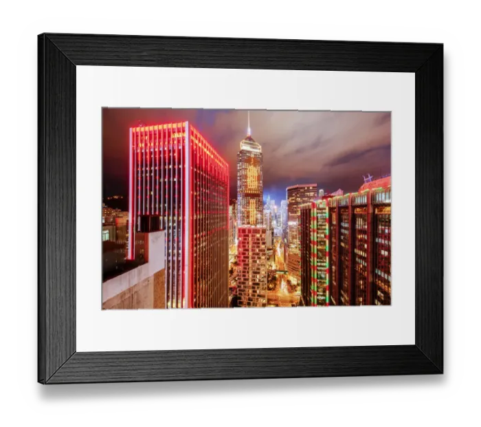 Framed Print : City View - Wan Chai, Hong Kong, China