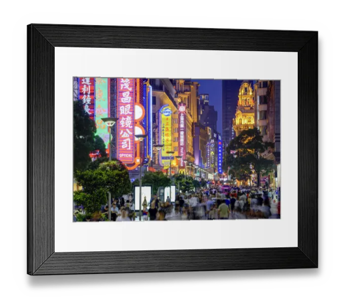 Framed Print : Nanjing Road Shopping District - Shanghai Framed Print : Nanjing Road Shopping District - Shanghai