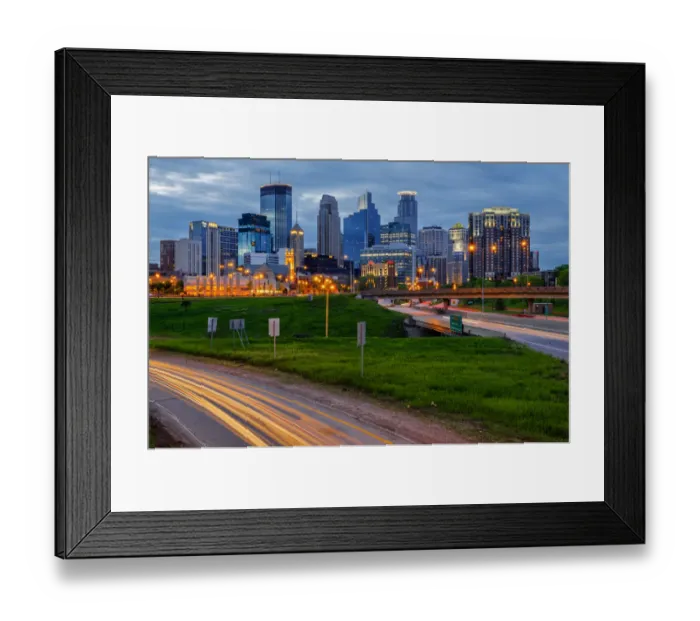 Framed Print : Minneapolis Cityscape Framed Print : Minneapolis Cityscape
