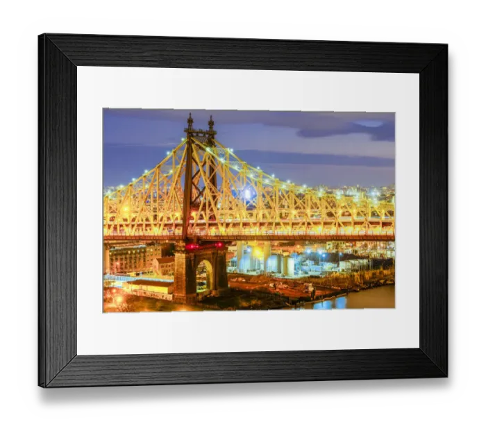 Framed Print : Queensboro Bridge - New York City - 59th St Bridge Framed Print : Queensboro Bridge - New York City - 59th St Bridge