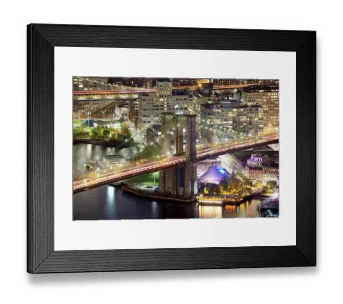 Framed Print : New York City - Dumbo And Brooklyn Bridge Framed Print : New York City - Dumbo And Brooklyn Bridge