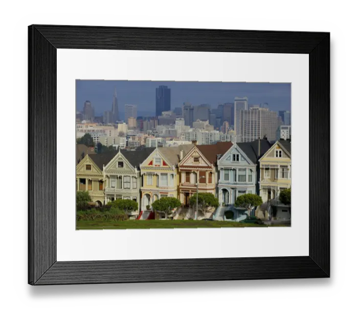 Framed Print : Alamo Sqaure Painted Ladies San Francisco Framed Print : Alamo Sqaure Painted Ladies San Francisco
