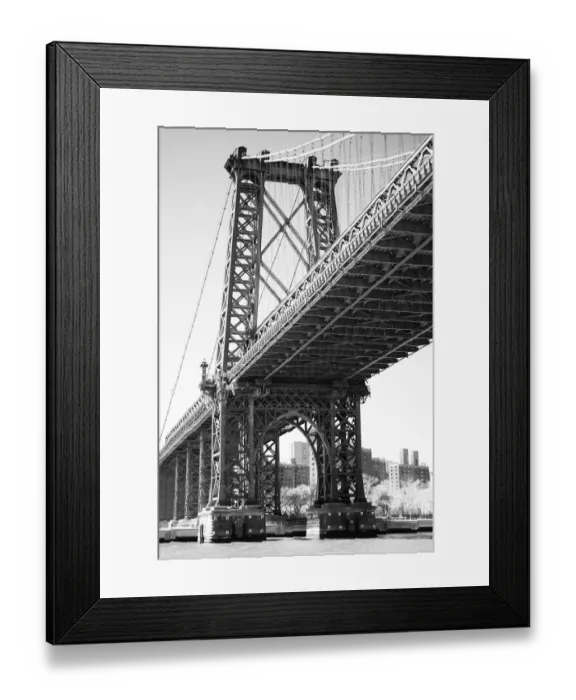 Framed Print : Williamsburg Bridge New York City Framed Print : Williamsburg Bridge New York City
