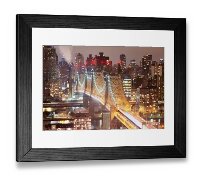 Framed Print : Queensboro Bridge at Night Framed Print : Queensboro Bridge at Night