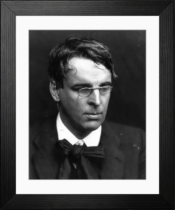Framed Print : W B Yeats. Irish poet and playwright William Butler Yeats 