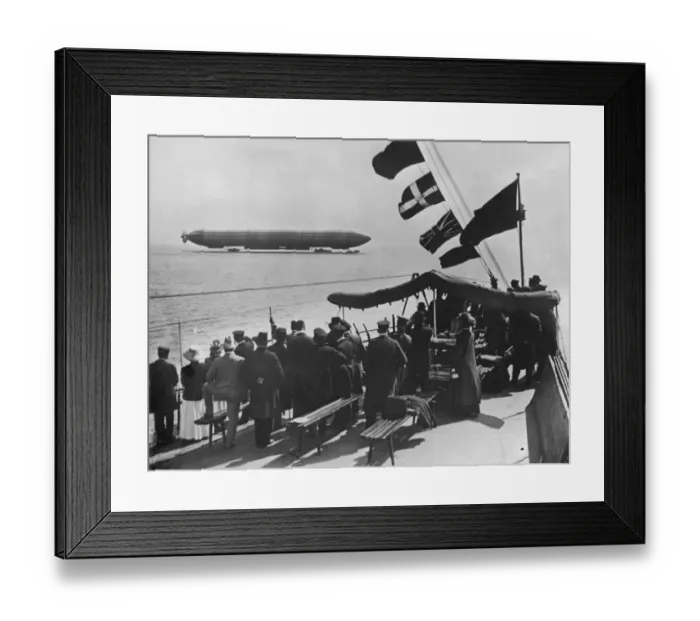 Framed Print : Zeppelin Viewing Framed Print : Zeppelin Viewing