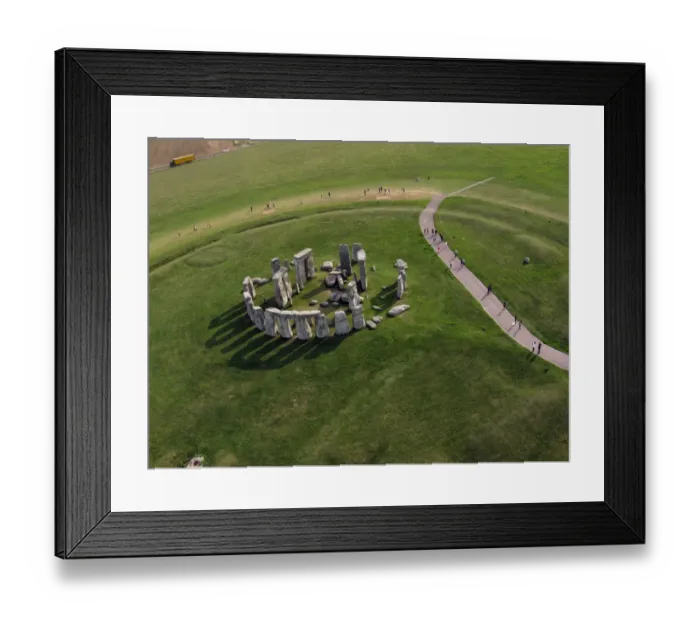 Framed Print : Aerial view of Stonehenge Framed Print : Aerial view of Stonehenge