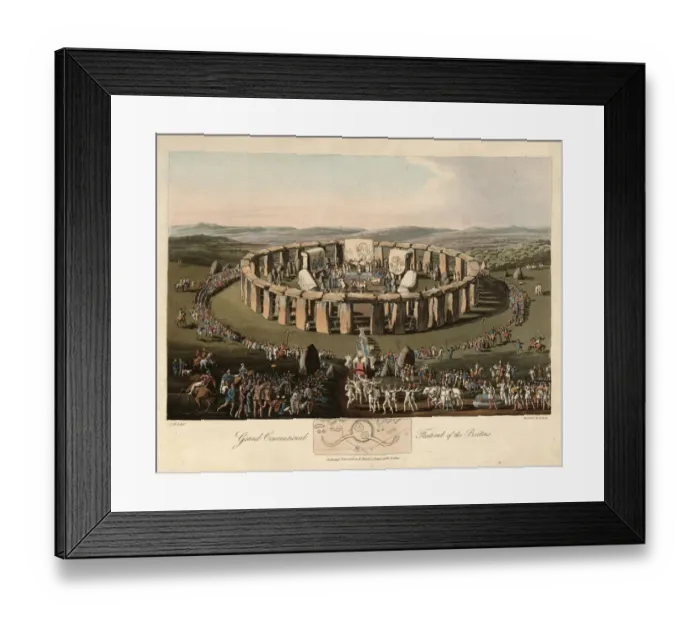 Framed Print : Festival of the Britons, Ancient Stonehenge Framed Print : Festival of the Britons, Ancient Stonehenge