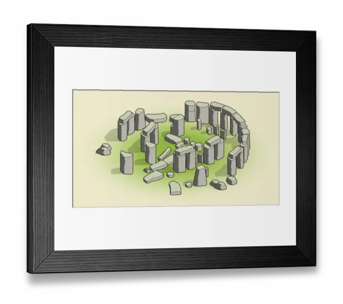 Framed Print : Stonehenge, a Prehistoric Monument, 999140662