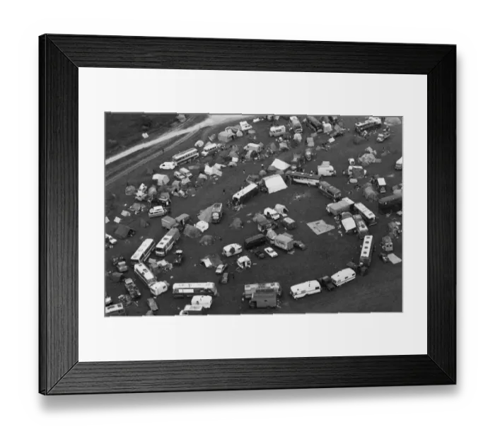 Framed Print : Caravans And Tents Framed Print : Caravans And Tents