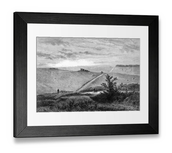 Framed Print : Stonehenge on Salisbury Plain in Wiltshire, England - 19th Century Framed Print : Stonehenge on Salisbury Plain in Wiltshire, England - 19th Century