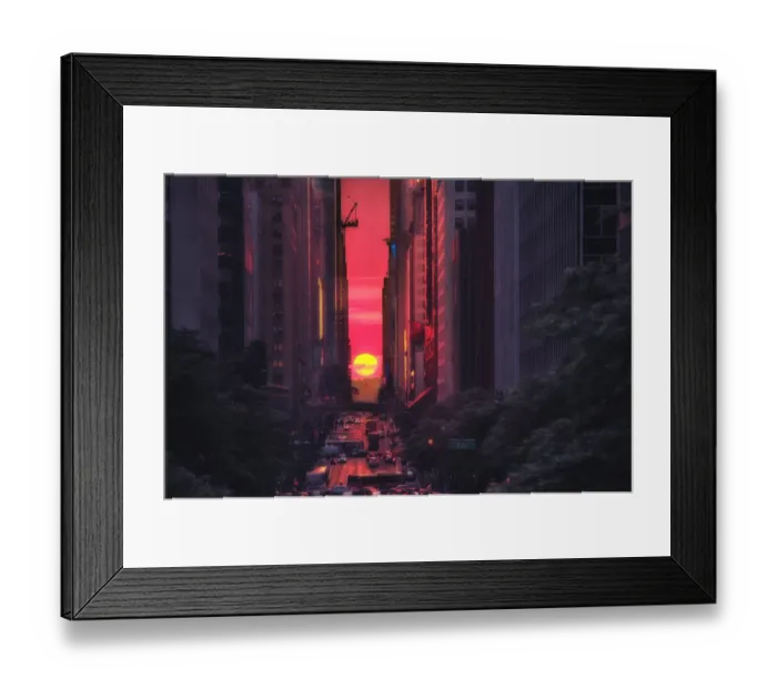 Framed Print : Manhattanhenge Framed Print : Manhattanhenge