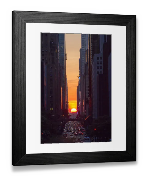 Framed Print : Manhattanhenge May 2011