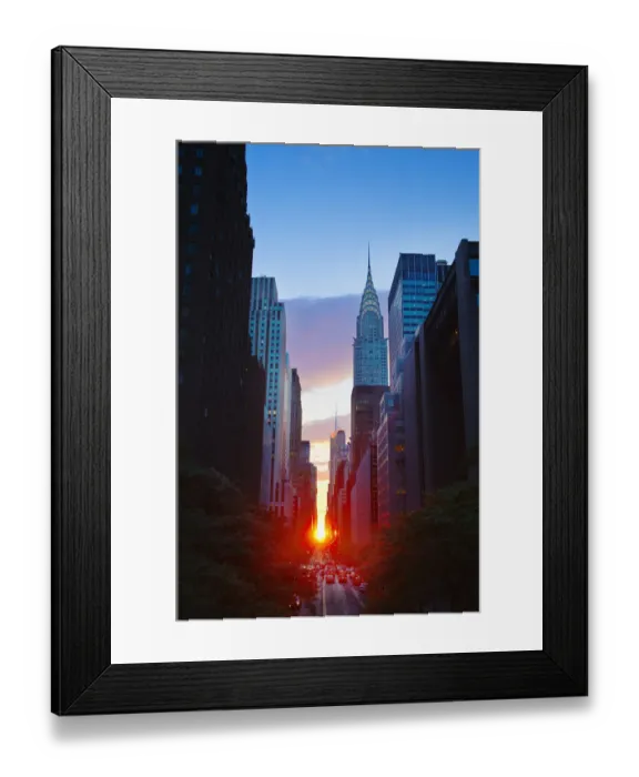 Framed Print : USA, New York, New York City, Chrysler Building and street at sunset Framed Print : USA, New York, New York City, Chrysler Building and street at sunset