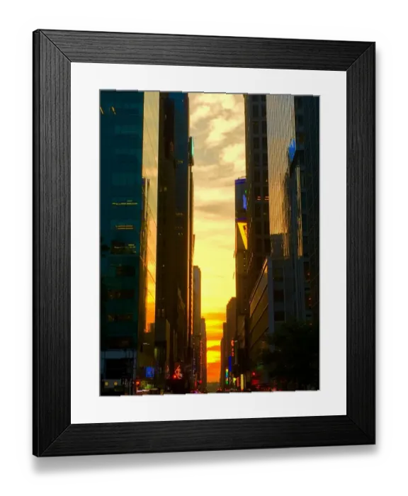Framed Print : Manhattanhenge